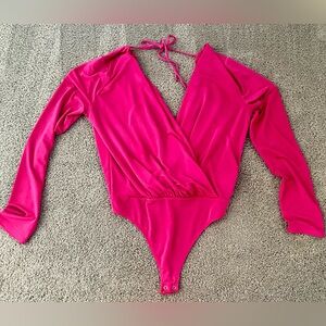Neon Pink Express Bodysuit Size M